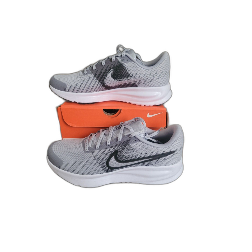 Nike Run Defy Wolf Grey Black White Men's Size 9 Running Shoes New HM9594-003